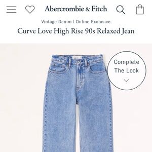 Abercrombie Curve Love High Rise 90s Relaxed Jean